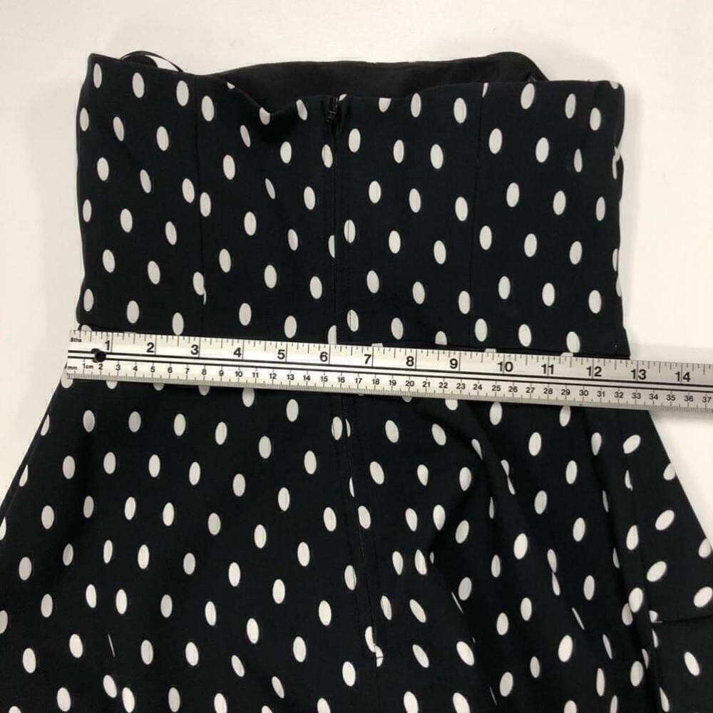 KEEPSAKE Soul Fire Mini Dress Size Small polka dot, black and white, strapless - Picture 10 of 15